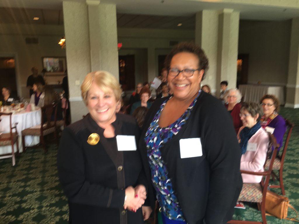 joan-wessman-presents-check-to-angela-tucker-cooper-for-access-inc-a-womens-shelter-angela-serves-on-their-board-of-directors